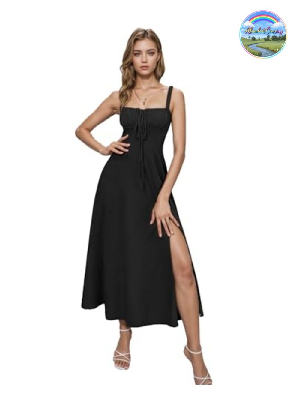 Floral Corset Midi Dress Boho Spaghetti Strap Sundress